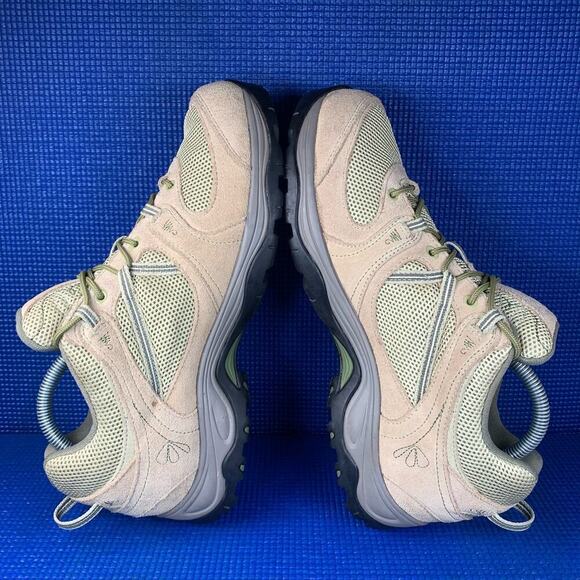 🔴 GARMONT AMICA G-TEX VIBRAM Women`s Size 10 Beige Olive Green Hiking Boots - Picture 5 of 8